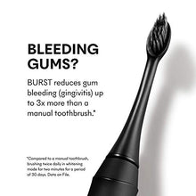 Load image into Gallery viewer, BURST Electric Toothbrush with Charcoal Sonic Toothbrush Head, Black