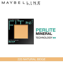 Load image into Gallery viewer, Maybelline New York Fit Me Matte + Poreless Powder Makeup, 220 Natural Beige, 0.29 Oz