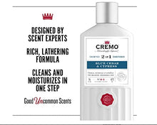 Load image into Gallery viewer, Cremo Barber Grade Blue Cedar & Cypress 2-in-1 Shampoo & Conditioner, 16 Fl Oz (2-Pack)