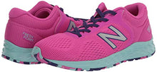 Load image into Gallery viewer, New Balance Kid's Fresh Foam Arishi V2 Bungee Running Shoe, Fusion/Hilite, 6.5 M US Big Kid (8-12 Years)