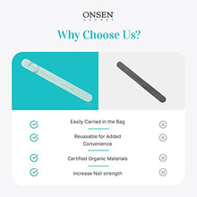 Load image into Gallery viewer, Onsen Secret Cuticle Conditioner Serum 15m + Professional Japanese Nail File Double Sided 120/180 Grit 6pcs. Cuticle Oil Nail Care Serum That Sooth, Repair & Strengthen Cuticles & Nails + 6 Nail Files