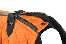 Load image into Gallery viewer, Gooby Fashion Vest Dog Jacket - Orange, Large - Warm Zip Up Dog Bomber Vest with Dual D Ring Leash - Winter Water Resistant Small Dog Sweater - Dog Clothes for Small Dogs Boy or Medium Dogs