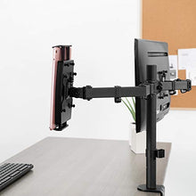 Load image into Gallery viewer, VIVO Universal VESA Mount Adapter for Tablets, 2-in-1 Laptops, & 15.6 inch Portable Monitors, Max VESA 100x100, Adjustable Laptop Holder, Black, MOUNT-UVM02