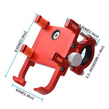Load image into Gallery viewer, SANON Bicycle Motorcycle Phone Mount Aluminum Alloy Bicycle Motorcycle Handlebar Phone Mount for iPhone Samsung Galaxy GPS Phone Holder Bracket Red