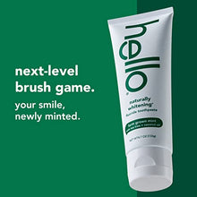 Load image into Gallery viewer, Hello Oral Care Naturally Whitening Fluoride Toothpaste, Vegan & SLS Free, Farm Grown Mint with Tea Tree Oil Coconut Oil, 4.7 Ounce
