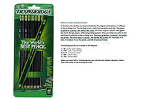 Load image into Gallery viewer, Dixon Ticonderoga Wood-Cased Number 2 Pencils, Pre-Sharpened, Box of 10, Black (13915) (Pack of 2)