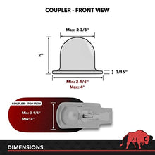 Load image into Gallery viewer, AMPLOCK U-BRP2: 2'' RV Lock/Trailer Coupler Lock/Boat Trailer Lock (fits on Specific 2 inches Coupler Only)