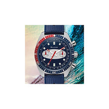 Load image into Gallery viewer, Bulova Men's Stainless Steel Quartz Dress Watch with Silicone Strap, Blue, 20 (Model: 98A253)