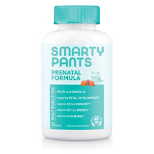Load image into Gallery viewer, SmartyPants Prenatal Formula Daily Gummy Multivitamin: Vitamin C, D3, & Zinc for Immunity, Gluten Free, Folate, Omega 3 Fish Oil (DHA/EPA), 120 Count (30 Day Supply)