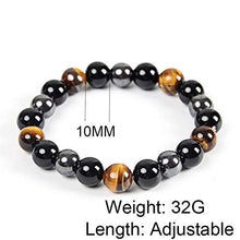 Load image into Gallery viewer, Triple Protection Bracelet - For Protection - Bring Luck And Prosperity - Hematite - Black Obsidian - Tiger Eye - Stone Bracelets