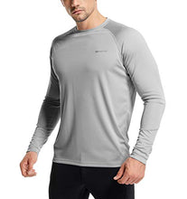 Load image into Gallery viewer, ZENGVEE 3 Pack Men's Sun Protection Long Sleeve Fishing Shirts UPF 50+ Quick Dry Swim Shirts for Hiking,Athletic,Running,Workout,Outdoor(Gray Blue Darkgray,S)