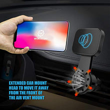 Load image into Gallery viewer, Magnetic Mount, WixGear Universal Air Vent Twist Hole Magnetic Phone Holder for Car, for All Cell Phones with Fast Swift-Snap Technology, Will Not Block Air Vent Flow - for Horizontal Vent