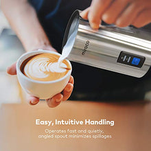 Load image into Gallery viewer, Miroco Milk Frother, Electric Milk Steamer Stainless Steel, Automatic Hot and Cold Milk Frother Warmer with Heat Froth Whisks for Latte, Coffee, Hot Chocolates, Cappuccino, Heater with Strix Control