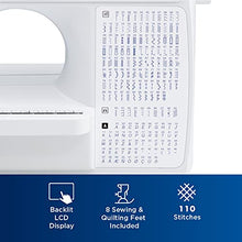 Load image into Gallery viewer, Brother XR9550 Sewing and Quilting Machine, Computerized, 165 Built-in Stitches, LCD Display, Wide Table, 8 Included Presser Feet, 20x12x17, White