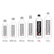 Load image into Gallery viewer, Essentia Bottled Water, 1 Liter, Pack of 12 Bottles; 99.9% Pure, Infused with Electrolytes for a Smooth Taste, pH 9.5 or Higher; Ionized Alkaline Water