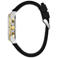 Load image into Gallery viewer, Bulova Marine Star Chronograph Men's Stainless Steel with Black Silicone Strap, Two-Tone (Model: 98B277)