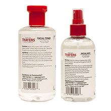 Load image into Gallery viewer, Thayers Witch Hazel Cucumber Facial Toner and Rose Petal Facial Mist Bundle |With Facial Scrubber | Thayers Cucumber Facial Toner 12 fl oz | Thayers Rose Petal Facial Mist 8 fl oz | Face Cleanser