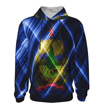 Load image into Gallery viewer, Vermont state Flag Print Hoodies Kids 3D Print Sweatshirts Long Sleeve Pullover Hoodies with Pocket for Teen Boys and Girls Black