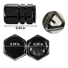 Load image into Gallery viewer, JUSTTOP Car Tire Valve Stem Caps, 12pcs Air Caps Cover, Universal for Cars, SUVs, Bike, Trucks and Motorcycles-Black