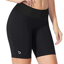 Load image into Gallery viewer, BALEAF Women's 7 Inches Active Fitness Yoga Running Shorts Pocket Black Size L
