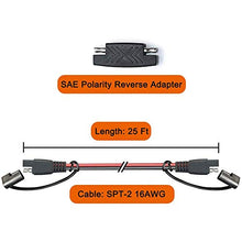 Load image into Gallery viewer, POWISER 25Feet SAE to SAE Extension Cable Quick Disconnect Connector 16AWG,for Automotive,Solar Panel Panel SAE Plug(25FT(16AWG))