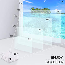 Load image into Gallery viewer, AuKing Mini Projector 2022 Upgraded Portable Video-Projector,55000 Hours Multimedia Home Theater Movie Projector,Compatible with Full HD 1080P HDMI,VGA,USB,AV,Laptop,Smartphone