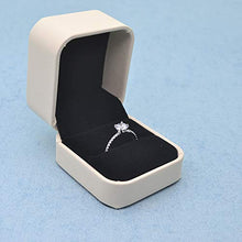 Load image into Gallery viewer, Lemon Grass 1 Ct Halo Solitaire Cubic Zirconia Promise Engagement Ring 925 Sterling Silver Ring Sizes 4