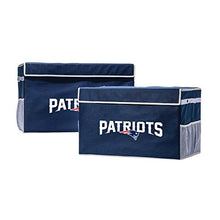 Load image into Gallery viewer, Franklin Sports NFL New England Patriots Folding Storage Footlocker Bins - Official NFL Team Storage Organizers - Collapsible Containers - Large