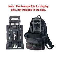 Load image into Gallery viewer, Folding Hand Truck Iron Tube Pull Rod Folding Cart Foldable Trolley with Wheels Utility Portable Lightweight Expandable Large Chassis Foldable into Backpack