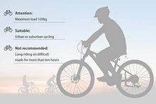 Load image into Gallery viewer, HIRUNS Full Mountain Bike,Mens and Womens Professional 21 Speed Gears 26in Bicycle, Twist Shift, White and Blue