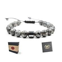 Load image into Gallery viewer, Iridescent Spectrolite Bracelet - Handcrafted Natural Gemstone Jewelry for Men & Women