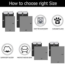 Load image into Gallery viewer, W-ZONE Waterproof Dog Bed Cover Pet Blanket for Furniture Bed Couch Sofa Reversible (5282, Cream+Sand)