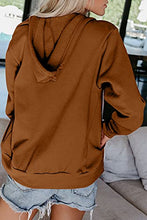 Load image into Gallery viewer, Uusollecy Women's Casual Zip Up Hoodie Color Block Lightweight Sweatshirt Hoodies Drawstring Sweater with Pockets Small