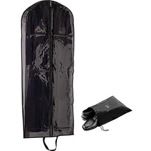Load image into Gallery viewer, SAY HO UM Breathable 54 Inch Knee Long Dress, Coat and Fur Storage Garment Bag for Women | Heavy Duty Durable Cover with 5 Inch Gusset | Foldable Hanging Multiple Clothes Protector