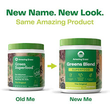 Load image into Gallery viewer, Amazing Grass Greens Blend Superfood: Super Greens Powder with Spirulina, Chlorella, Beet Root Powder, Digestive Enzymes, Prebiotics & Probiotics, Original, 30 Servings (Packaging May Vary)