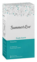 Load image into Gallery viewer, Summer's Eve Douche, Fresh Scent, pH Balanced, Dermatologist & Gynecologist Tested, 2 Count per pack, 9 Fl Oz