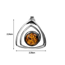 Load image into Gallery viewer, Amber Sterling Silver Round Stones Large Stud Earrings