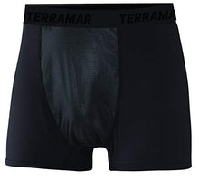 Load image into Gallery viewer, Terramar Men's Wind Boxer Brief (Black, Medium)