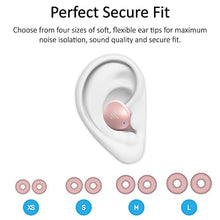 Load image into Gallery viewer, iLuv TB100 Wireless Earbuds, Bluetooth in-Ear True Cordless with Hands-Free Call MEMS Microphone IPX6 Waterproof Protection, Includes Compact Charging Case and 4 Ear Tips, Rose Gold