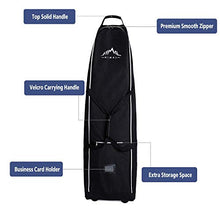 Load image into Gallery viewer, Himal Soft-Sided Golf Travel Bag - Heavy Duty 600D Polyester Oxford Wear-Resistant, Excellent Zipper Universal Size with Wheels