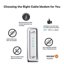 Load image into Gallery viewer, ARRIS SURFboard SB8200 DOCSIS 3.1 Gigabit Cable Modem | Approved for Cox, Xfinity, Spectrum & others | White , Max Internet Speed Plan 1000 Mbps
