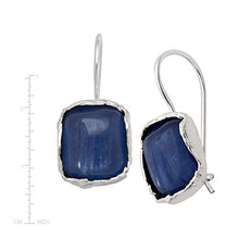 Load image into Gallery viewer, Silpada 'Cubic Square' Natural Kyanite Drop Earrings in Sterling Silver