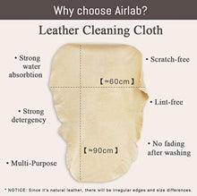 Load image into Gallery viewer, Airlab Chamois Cloth for Car - 35'' x 23.6'' - Drying Towel Natural Shammy Towel Real Leather Washing Cloth Cleaning Towel Car Wipes