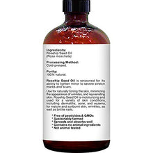 Load image into Gallery viewer, Majestic Pure Rosehip Oil for Face, Nails, Hair and Skin, Pure & Natural, Cold Pressed Premium Rose Hip Seed Oil, 4 oz