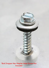Load image into Gallery viewer, Lock Nut 1/4"-20 Inch (100 Pieces) Stainless Steel Finish Hex, by Bolt Dropper, 304 18-8 Stainless with Nylon Insert.