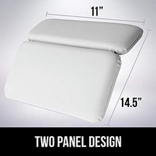 Load image into Gallery viewer, GORILLA GRIP Original Spa Bath Pillow Features Powerful Gripping Technology, Comfortable, Soft, Large, 14.5x11, Luxury 2 Panel Design for Shoulder, Neck Support, Great for Hot Tub, Jacuzzi, Spas