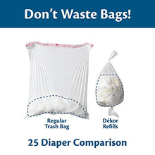 Load image into Gallery viewer, Dekor Classic Hands-Free Diaper Pail | White | Easiest to Use | Just Step – Drop – Done | Doesn’t Absorb Odors | 20 Second Bag Change | Most Economical Refill System