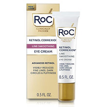 Load image into Gallery viewer, RoC Retinol Correxion Under Eye Cream for Dark Circles & Puffiness, Daily Wrinkle Cream, Anti Aging Line Smoothing Skin Care Treatment, 0.5 oz (Packaging May Vary)