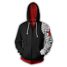 Load image into Gallery viewer, HIMIC E77C Super Hero Fashion Cosplay Hoodie Jacket (Small, Winter Soldier 2)