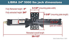 Load image into Gallery viewer, Set 4 Libra 24" 5000lbs RV Trailer Stabilizer Leveling Scissor Jacks w/ Dual Power Drill sockets & mounting Hardware Set